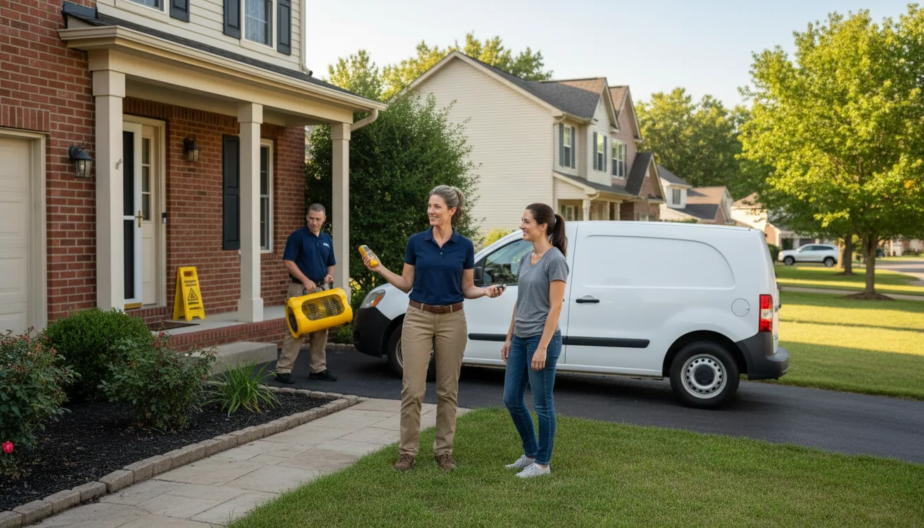 Water restoration image for Dehumidification And Cleanup Services in Athens, WV